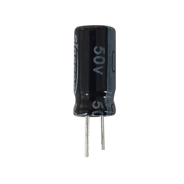 Radial aluminyo electrolytic capacitor
