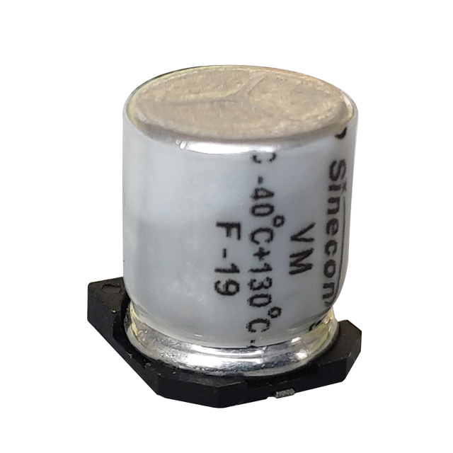 VM High-temperatura, high-frequency surface mount device aluminyo electrolytic capacitor VM High-temperatura, high-frequency surface mount device aluminyo electrolytic capacitor