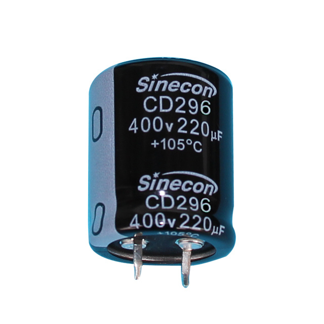 CD296 Mababang pagtagas, Kidlat-lumalaban na snap-in aluminyo electrolytic capacitor CD296 Mababang pagtagas, Kidlat-lumalaban na snap-in aluminyo electrolytic capacitor