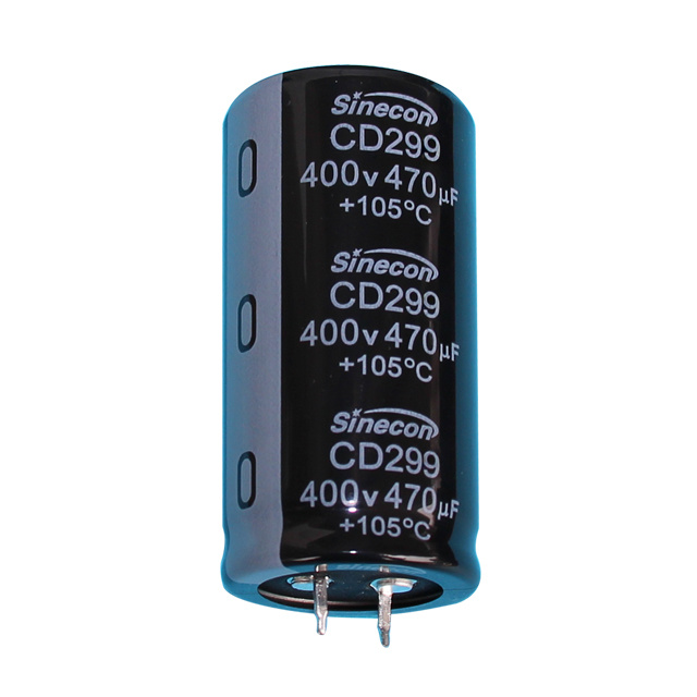 CD299 ultra-long life, mababang pagtagas snap-in aluminyo electrolytic capacitor CD299 ultra-long life, mababang pagtagas snap-in aluminyo electrolytic capacitor